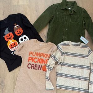 Boys Fall Shirt Set